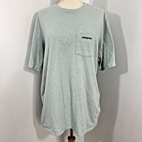 Patagonia T Shirt‎ Mens Medium Responsibili Tee Crew Logo Outdoor Camping Hiking - Picture 1 of 9